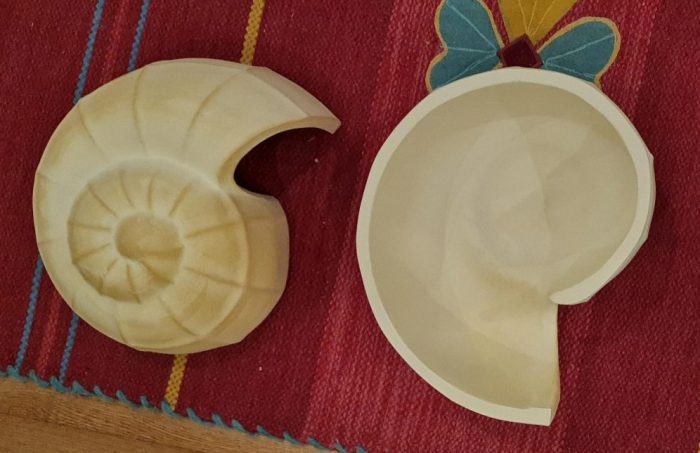 Igelschnecke aus Keramik